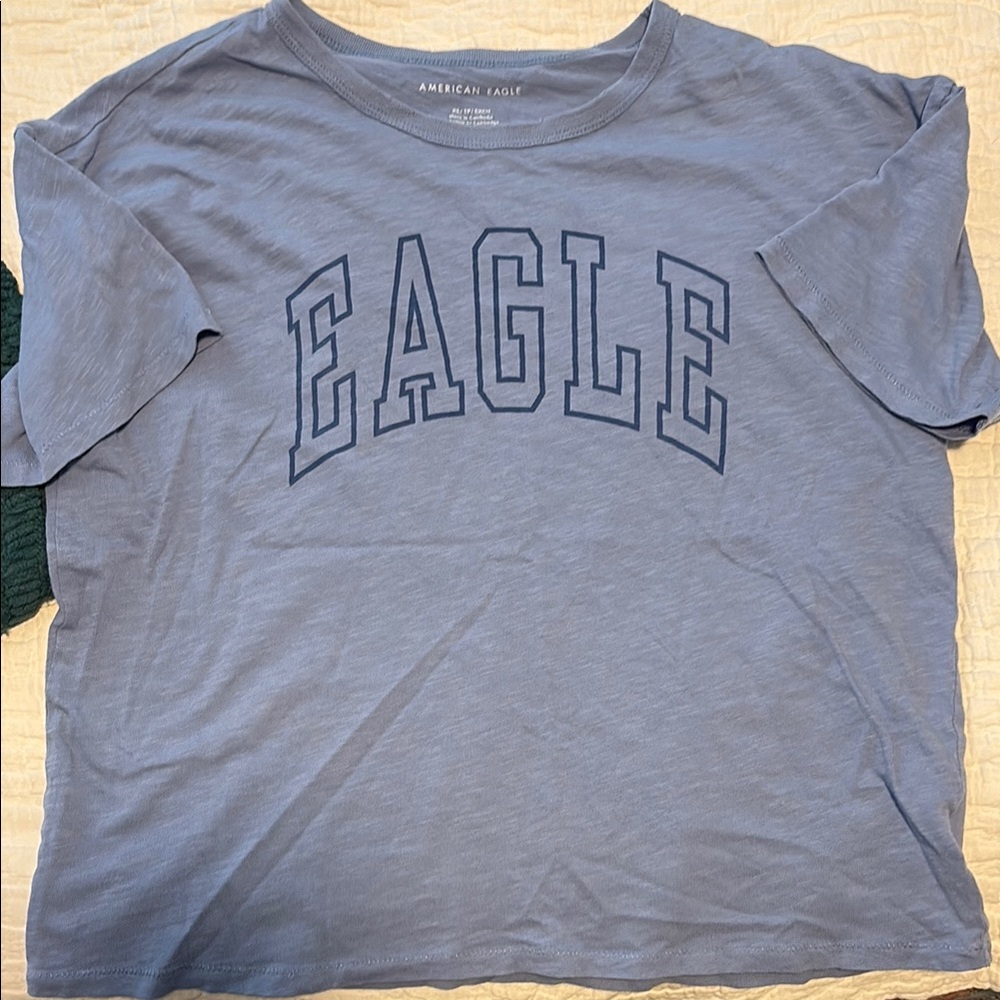 American Eagle Blue Graphic T-Shirt